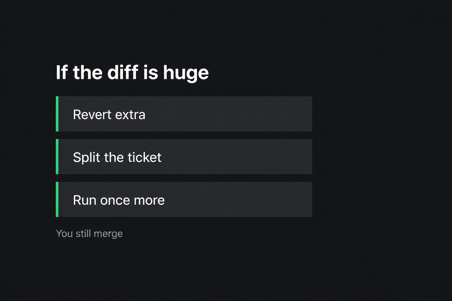 Split a huge Composer diff instead of merging it