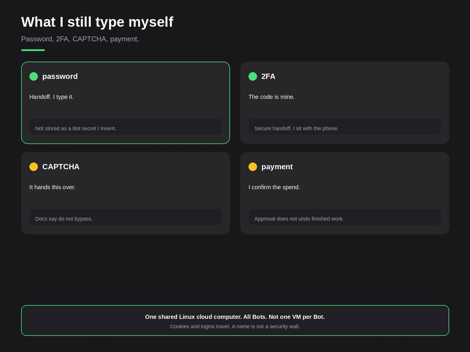 What I still type myself