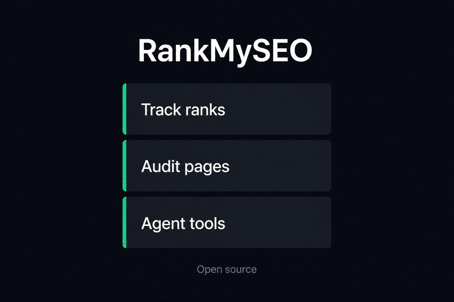 RankMySEO: track ranks, run audits, ship agent tools with approval gates